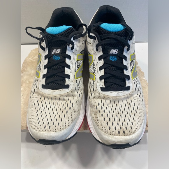 New Balance 680 V.6 Running Shoes White & Black Sz 10 - Picture 6 of 12